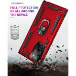 Wholesale Samsung Galaxy Note 20 Ultra Tech Armor Ring Grip Case with Metal Plate (Red)